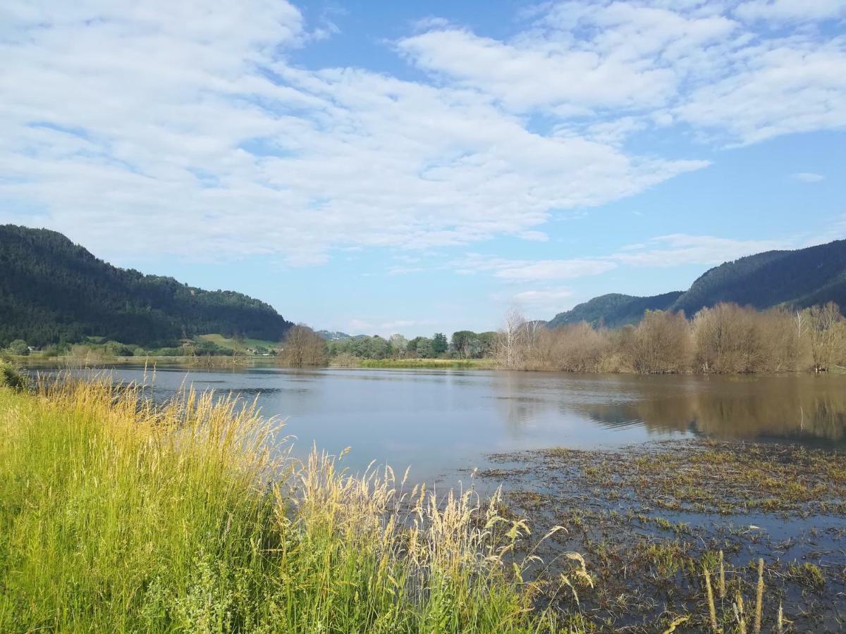 Ferienwohnung Resi Mit Traumhaftem Seepanorama Steindorf am Ossiacher See Exteriör bild